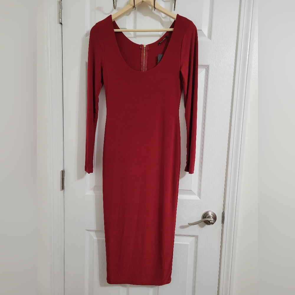 Burgundy Dress, Size M